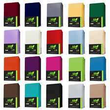 JERSEY Spannbettlaken Spannbetttuch  & TOPPER BOXSPRING BETT 100% Baumwolle