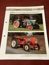 Güldner Traktor Schlepper Geräteträger 1959 Weltbild Burgund / T Prospekt
