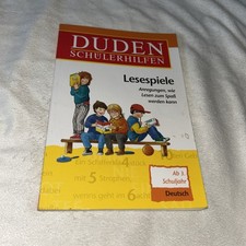 Lesespiele  ab3. Klasse DUDEN-SCHÜLERHILFEN