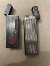 2X Maruman Japan Silber Feuerzeug