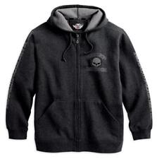 Harley-Davidson Sweatjacke Skull Hoodie, Kängurutaschen, Schwarz, S-5XL