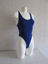 blau String Body Ringerrücken Gr.  S American Apparel