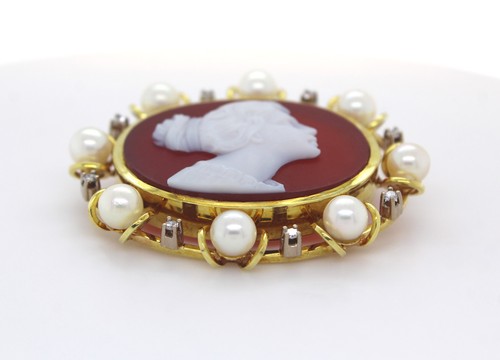 Achatgemme anstecknadel gold - achatgemme,
