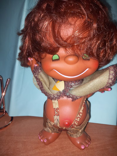 Vintage rubber doll - rubber, japan