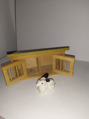 älterer stall hase garten - hase,