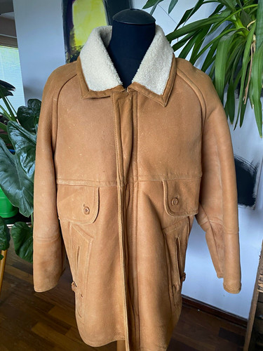 Herren lederjacke shearling - herren,