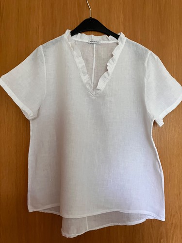 Bluse damen leinen weiß - bluse, 40