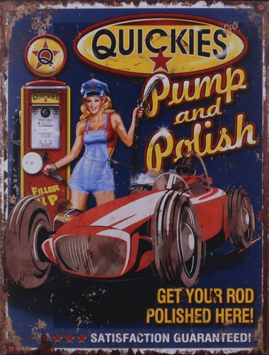 Blechschild quickies pin up - pin,