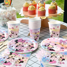 Kindergeburtstag Party Set 80/81 Teile Maus Design Pappteller Becher Servietten