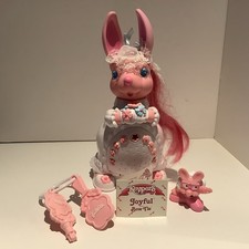 Vintage 1988 Tonka Keypers Joyful Rabbit Keyper komplett mit Fliege Keyper selten