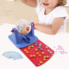 Traditionelles Bingo-Lotto-Spiel, Bingo-Maschine, Spielzeug-Bingo-Set mit