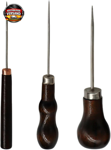 Ahlen set teilig holzgriff - set,