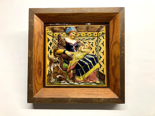 Madonna keramik wandrelief - madonna,