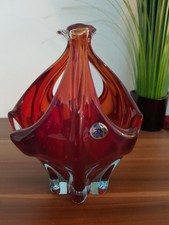 Murano Glas Schale rot 