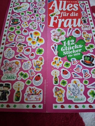 Stickerbogen aus zeitschriften - aus,