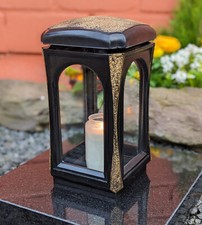 Grablaterne  Grablampe Grableuchte Massiv Grablicht Grabschmuck Guss Bronze ⭐⭐⭐⭐