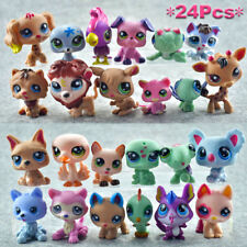 24Stück Littlest Pet Shop Lot Tiere Hasbro LPS Figur Spielzeug Hund Löwe Katze