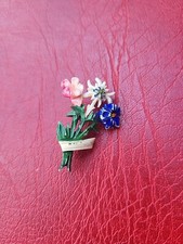Anstecknadel Hutnadel Wandernadel Brosche Edelweiß Strauss 