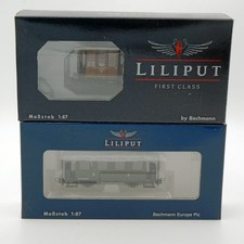 Liliput H0e Schmalspur 1 Personenwagen 1 Güterwagen neu  in OVP