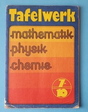 DDR Tafelwerk Mathematik Physik Chemie 7/10 1987   5. Auflage gebraucht