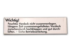 Aufkleber Verdeckaufkleber