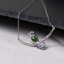 I05 Collier Silber 925 Vogel