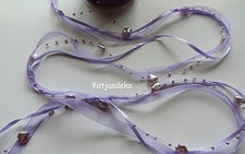 Herzengirlande  Perlenband  Band Herz Herzen Perlen Hochzeit Deko Brautstrauß