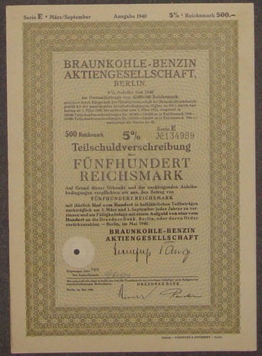 Braunkohle-Benzin