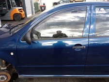 Skoda Fabia 6Y original Tür vorne links F5Q Blau Baujahr 2006