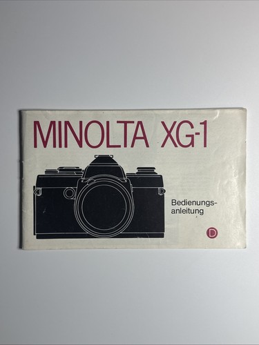 Minolta 1 - minolta, xg-1