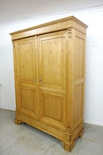 Antiker Kleiderschrank Schrank Vorratschrank aus Weichholz um 1880 Zerlegbar