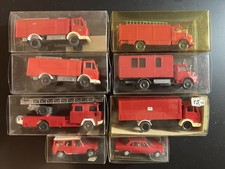Wiking Feuerwehr Konvolut MB + Magirus ; 8Stk OHNE OVP aber mit Schachtel