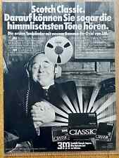 Scotch 3M Classic Tonband Tape hifi Original 1975 Vintage Advert Werbung