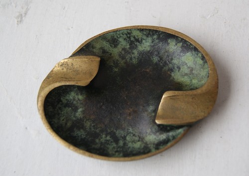 Aschenbecher bronze messing - aschenbecher,, bronze/messing