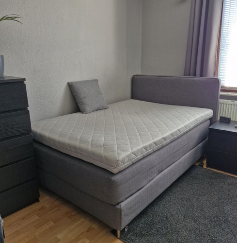 Boxspringbett von ikea mit - boxspringbett,