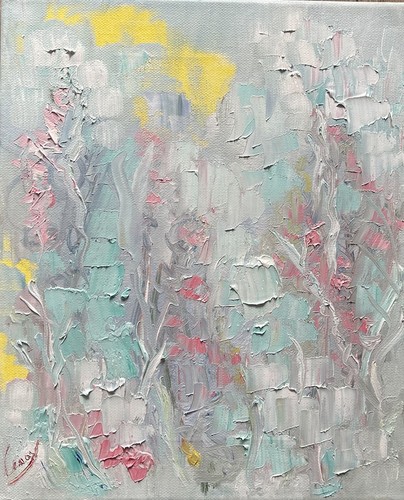ölbild gemälde blumen - Ölbild,