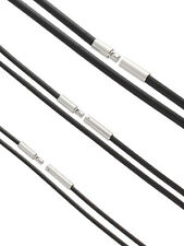 Lederband Kette mit Edelstahl