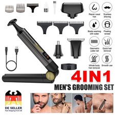 4 in 1 Körperhaarentfernung Elektrischer Rückenrasierer Rasierapparat Trimmer DE