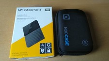 Western Digital WD My Passport Portable HDD Festplatte schwarz 4TB USB 3.0 +CASE