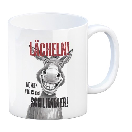 Grinsender esel lächeln - grinsender,