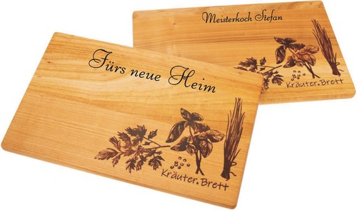 Kräuterbrett aus massivem