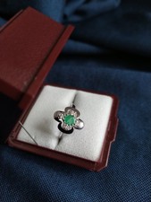 Smaragd-Brillant Ring