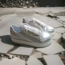  Sneaker matt silber 38 / 39