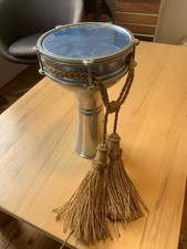 Orientalische Handtrommel Trommel Percussion Aluguß H 35 cm D 20 cm