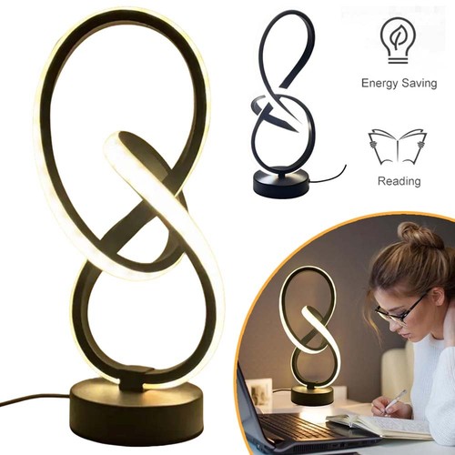 Led spiral tischlampe - led,