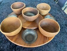 60er Design Tisch Karussell Drehteller Teak Gigsmed Denmark 1964