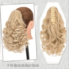 Klammer Haarteil Zopf Pferdeschwanz Clip in Haarverlängerung Claw on Ponytail DE