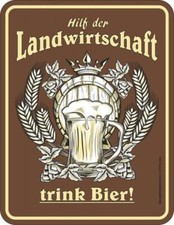 Blechschild Hilf der
