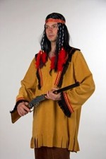 Herrenkostüm indianerhemd - herrenkostüm,