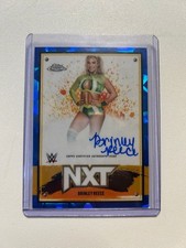 2025 Topps Chrome WWE NXT Autograph Brinley Reece [Sapphire] #NXT-BRC